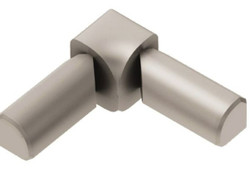 Schluter Rondec Double-Leg 90 Degree Inside Corner Satin Nickel